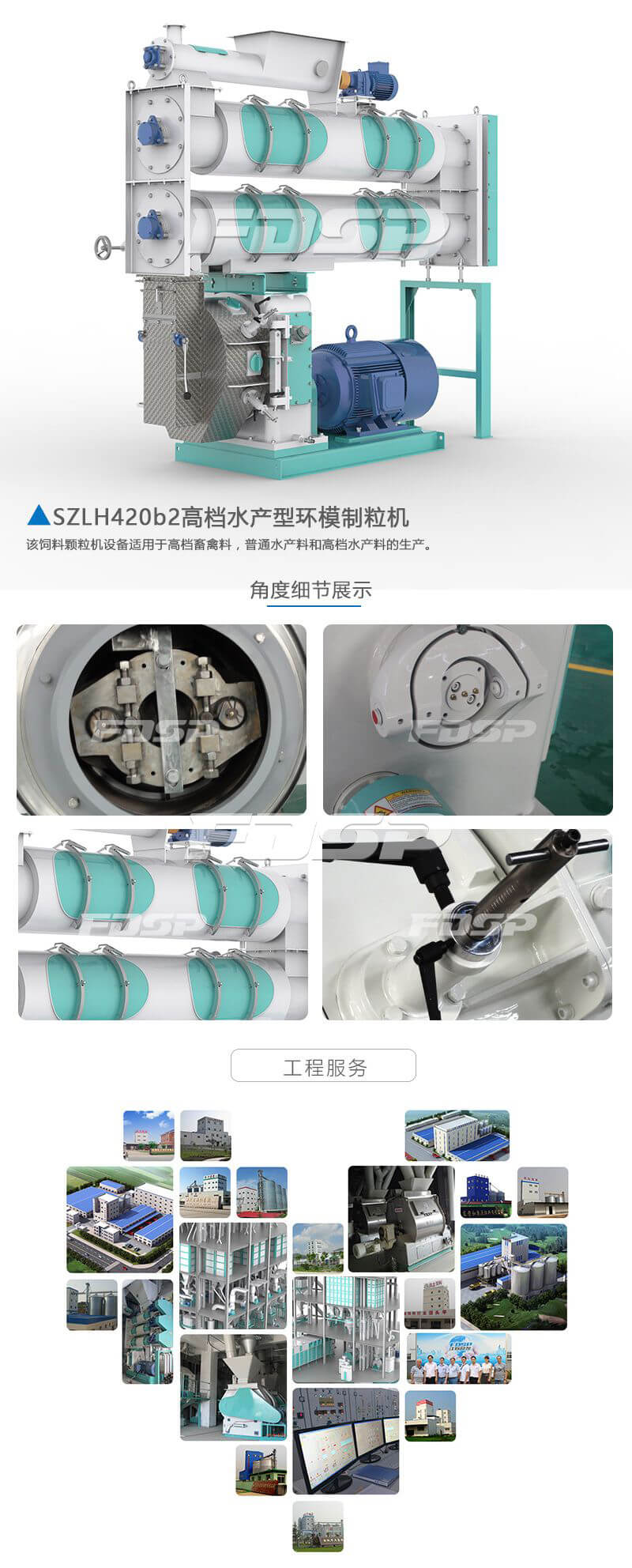 飼料加工設(shè)備SZLH420b2系列水產(chǎn)養(yǎng)殖飼料制粒機(jī)