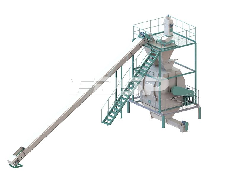 雙線FZLH508雞糞生物有機肥工藝說明